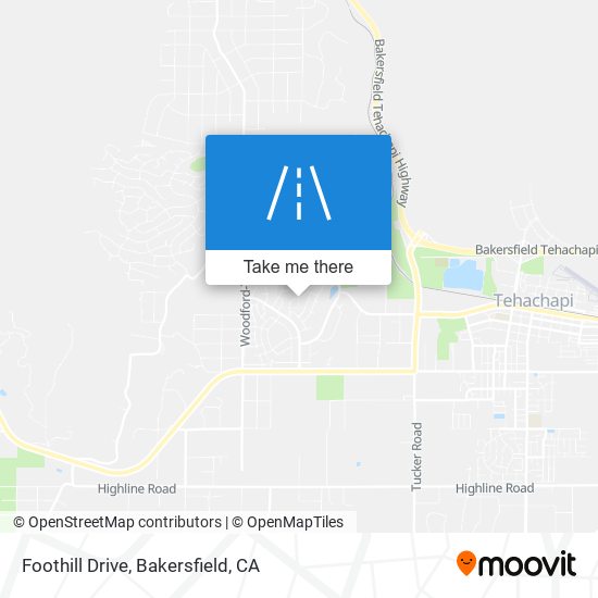 Foothill Drive map