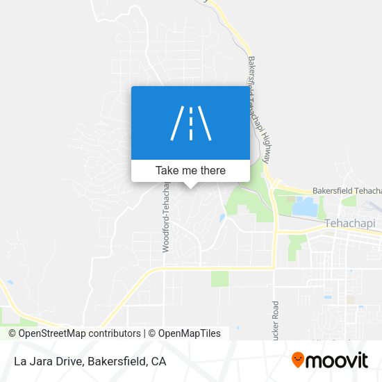 La Jara Drive map