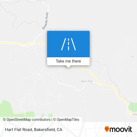 Hart Flat Road map
