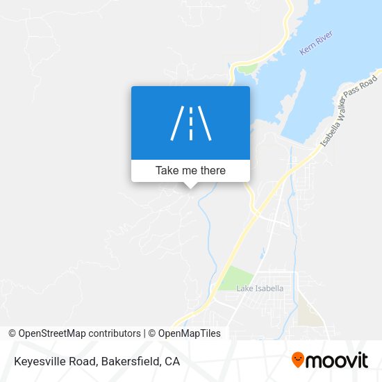 Keyesville Road map