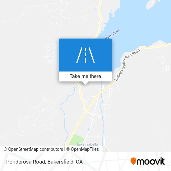 Ponderosa Road map