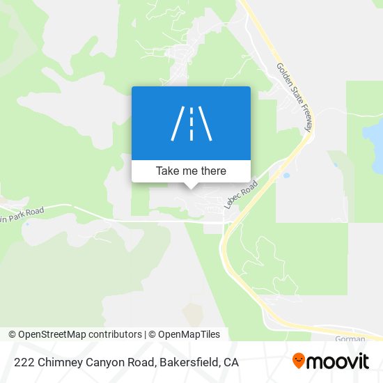 222 Chimney Canyon Road map