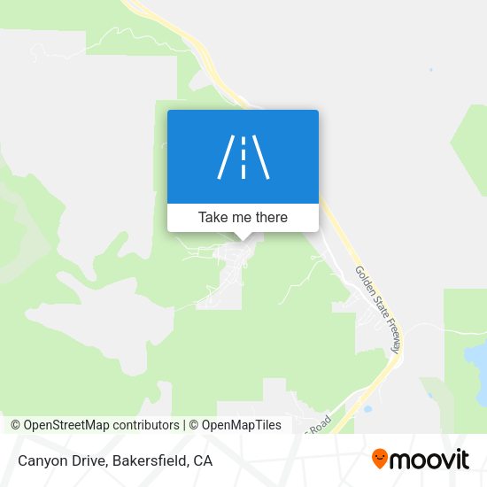 Canyon Drive map