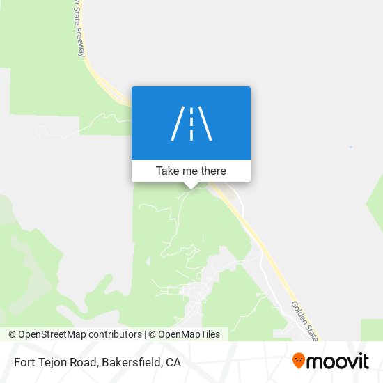 Fort Tejon Road map