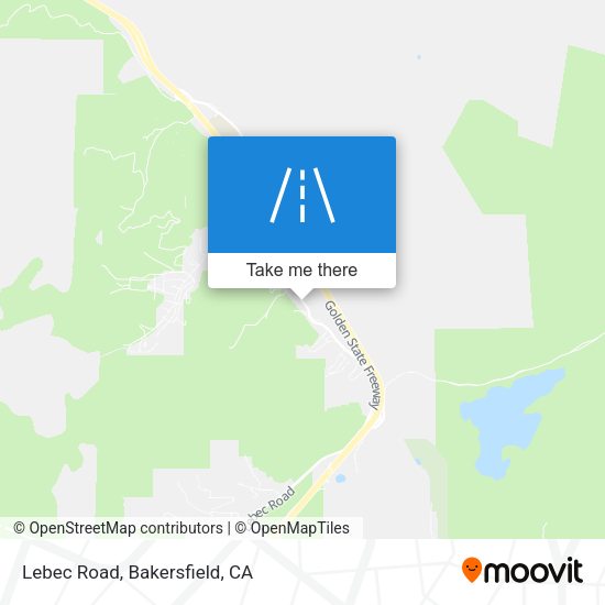 Mapa de Lebec Road