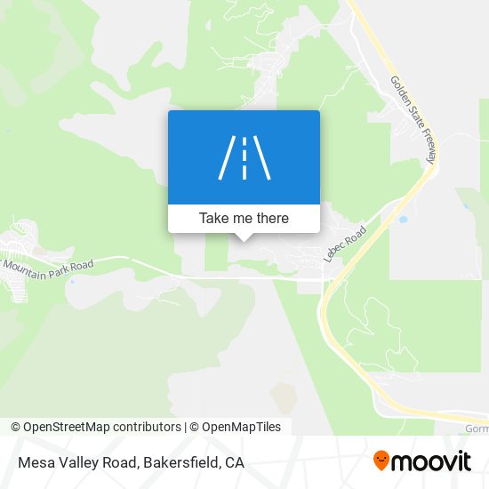 Mesa Valley Road map