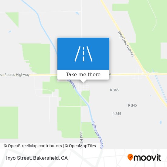 Inyo Street map