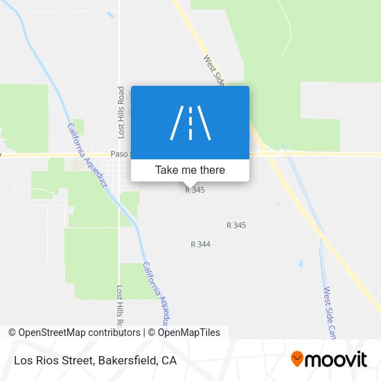 Los Rios Street map