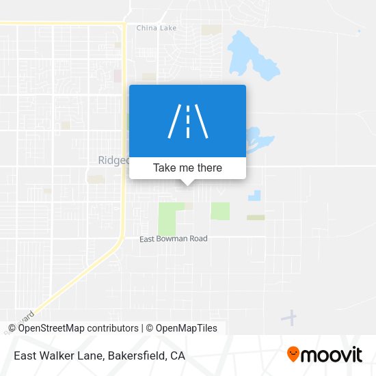 East Walker Lane map
