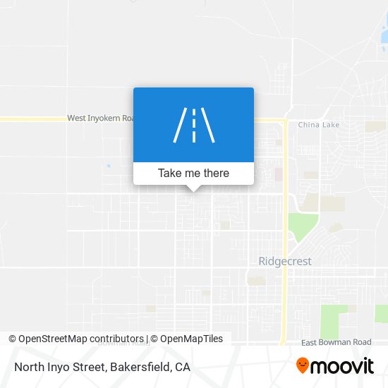 North Inyo Street map