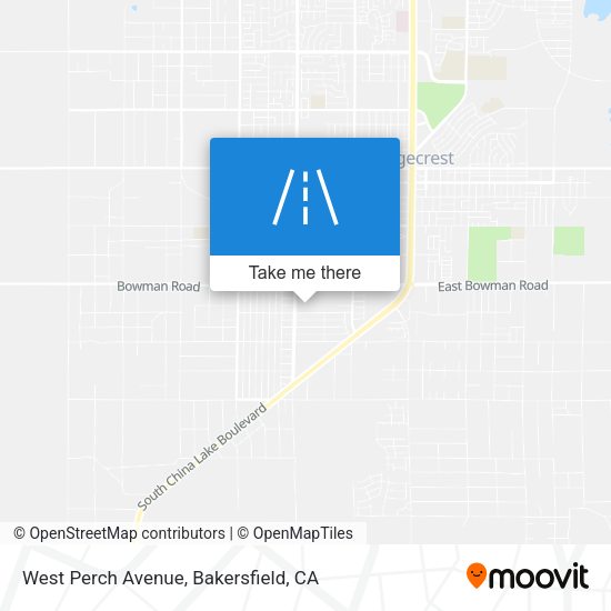 West Perch Avenue map
