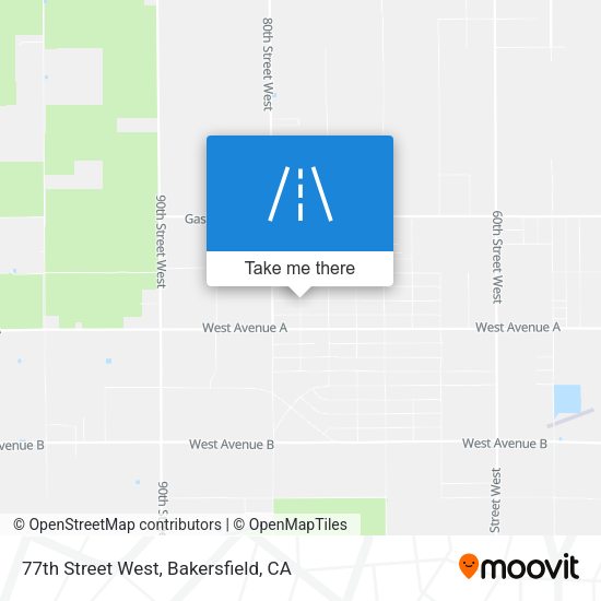 77th Street West map