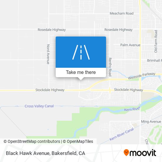 Mapa de Black Hawk Avenue