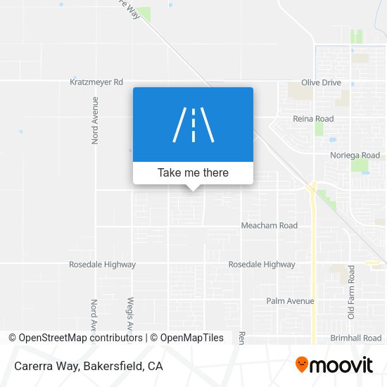Carerra Way map