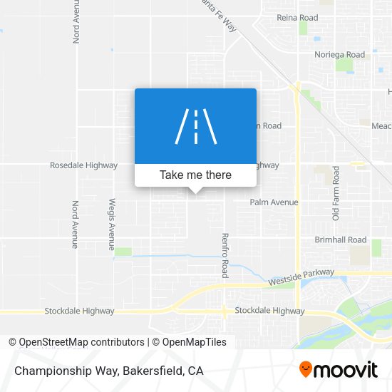 Championship Way map