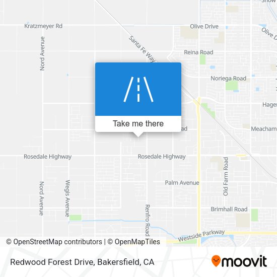 Redwood Forest Drive map
