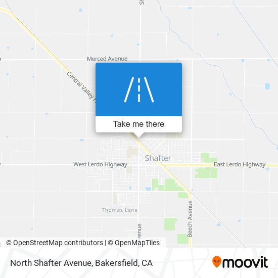 Mapa de North Shafter Avenue