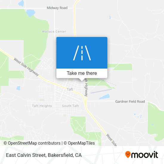 East Calvin Street map