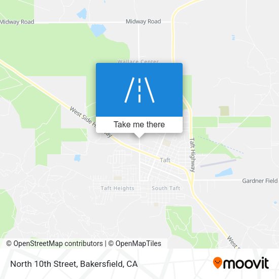 North 10th Street map