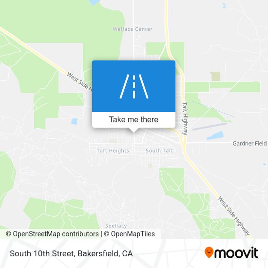 South 10th Street map