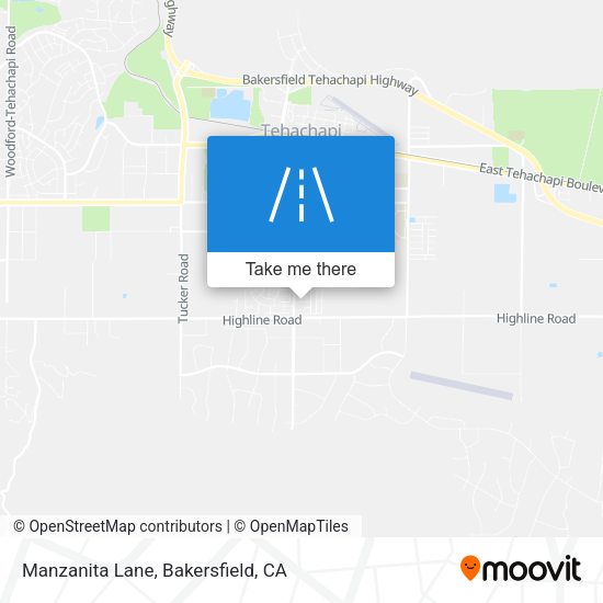 Manzanita Lane map