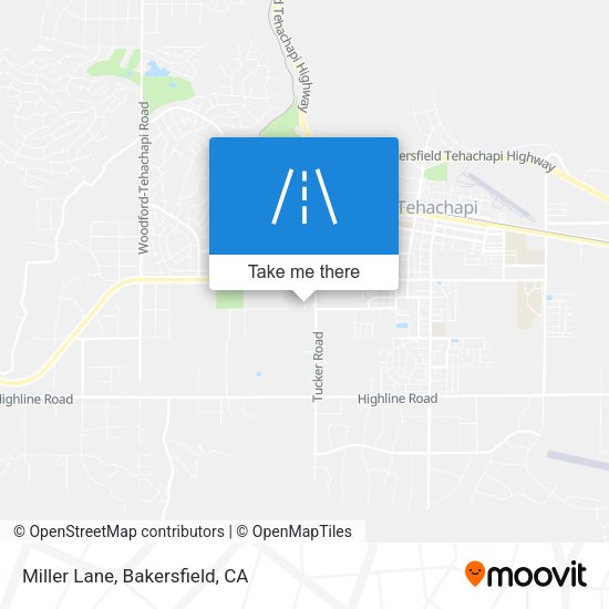 Miller Lane map