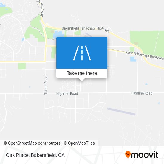 Oak Place map