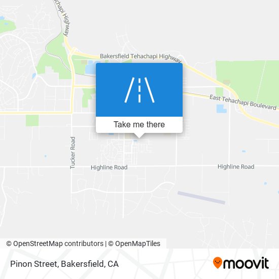 Pinon Street map