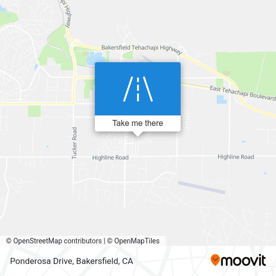 Ponderosa Drive map