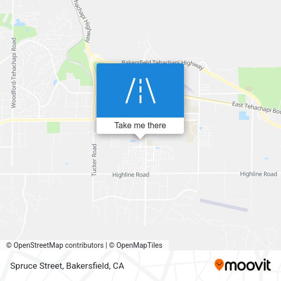 Spruce Street map