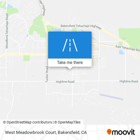 West Meadowbrook Court map