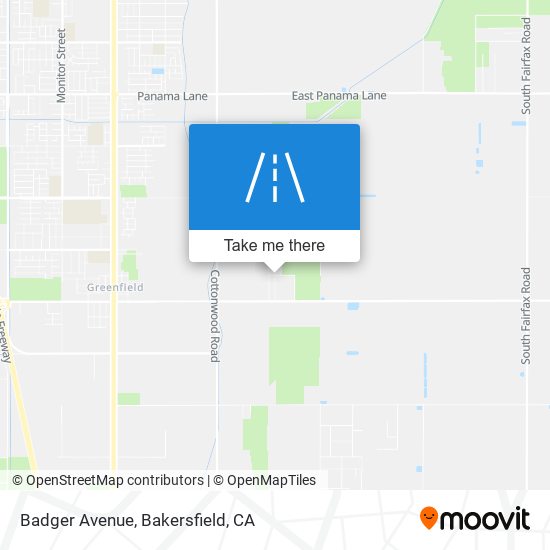 Mapa de Badger Avenue