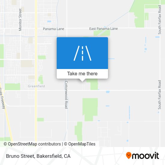 Bruno Street map