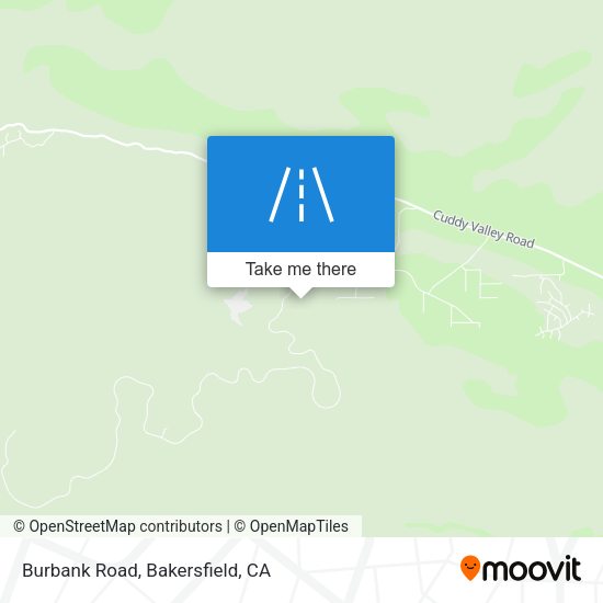 Burbank Road map