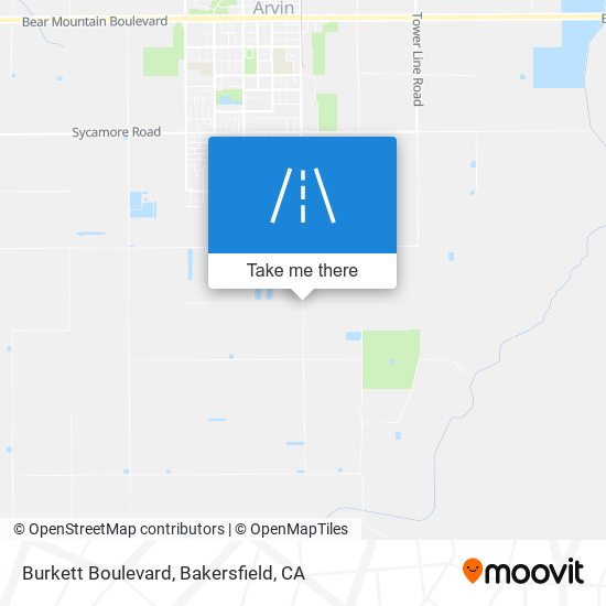 Burkett Boulevard map