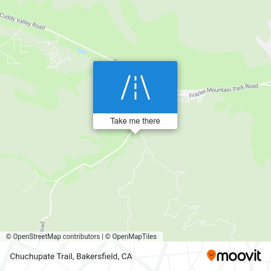 Chuchupate Trail map