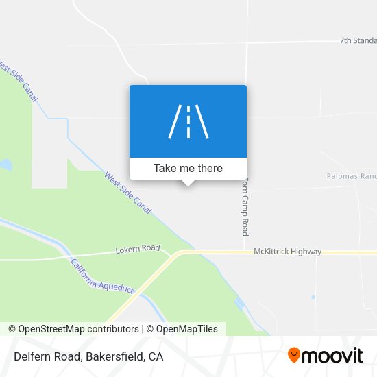 Delfern Road map