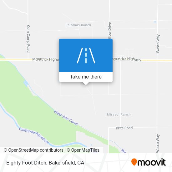 Eighty Foot Ditch map