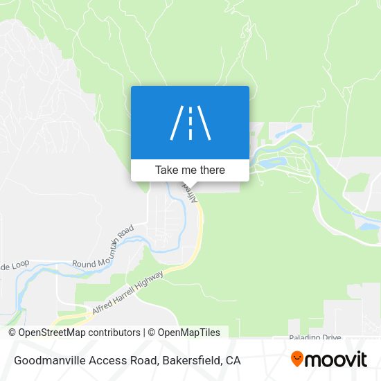 Goodmanville Access Road map
