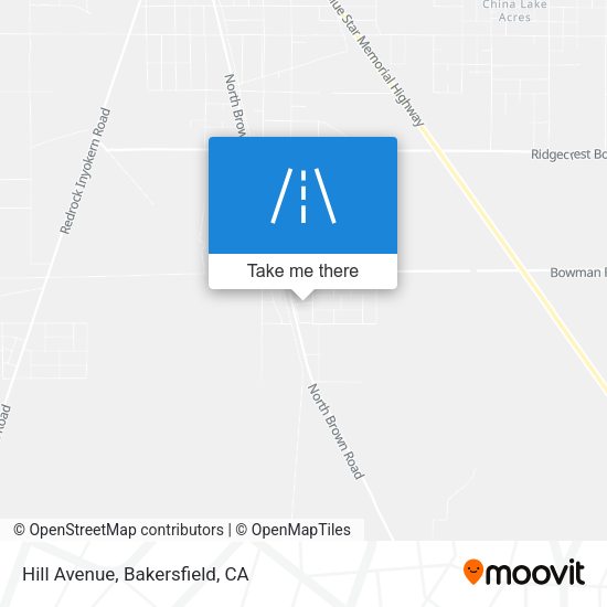 Hill Avenue map