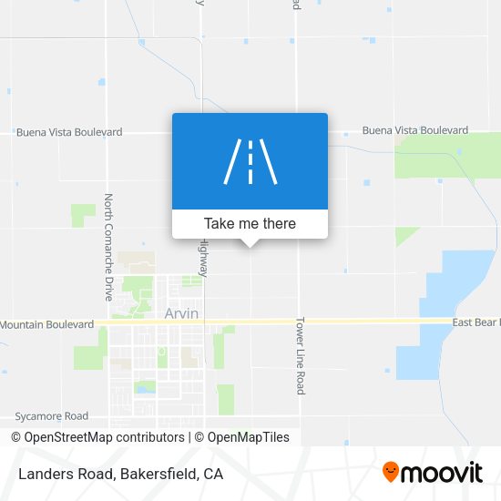 Landers Road map