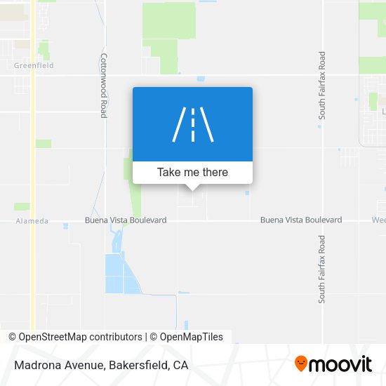Madrona Avenue map