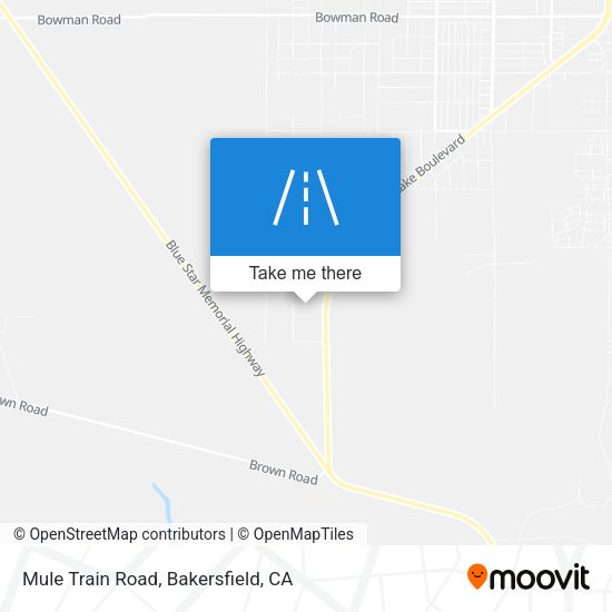 Mapa de Mule Train Road