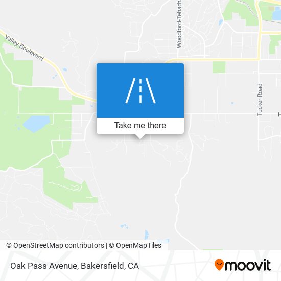 Mapa de Oak Pass Avenue