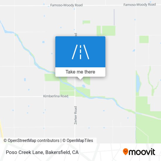 Mapa de Poso Creek Lane