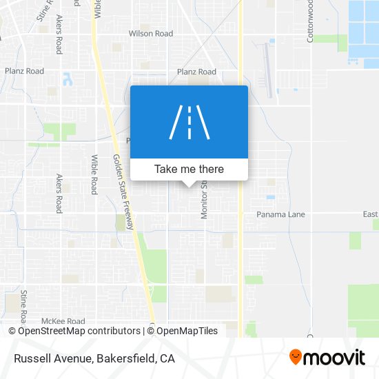 Russell Avenue map