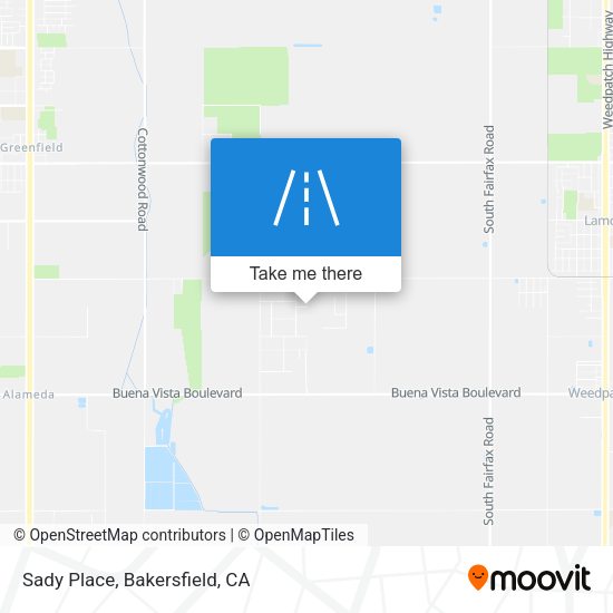 Sady Place map