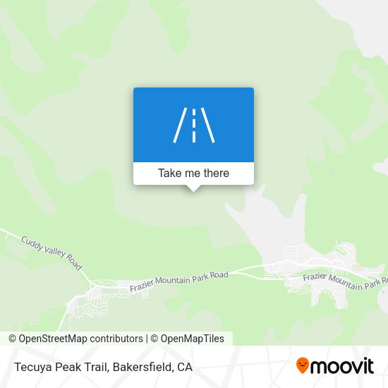 Tecuya Peak Trail map