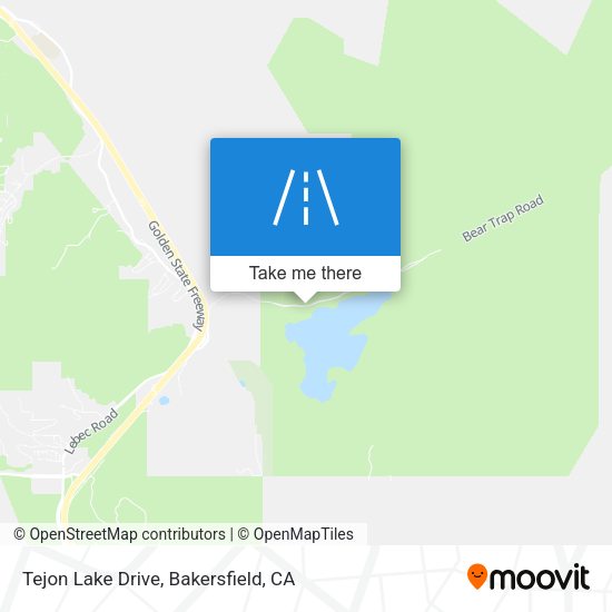 Tejon Lake Drive map