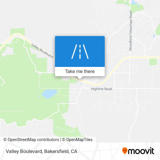 Valley Boulevard map